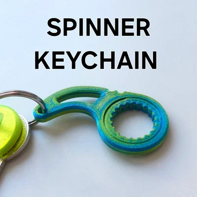 Móc khóa Fidget Spinner - In liền khối (Print in Place)