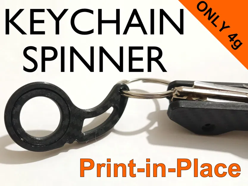 Móc khóa Fidget Spinner in 3D gọn nhẹ, xoay mượt mà - Image 1