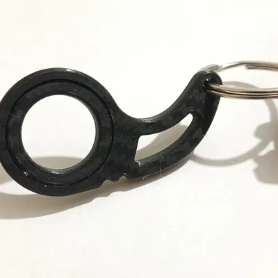 Móc khóa Fidget Spinner in 3D gọn nhẹ, xoay mượt mà