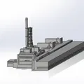Mô hình Nhà máy điện hạt nhân Chernobyl (Chernobyl NPP) tỷ lệ 1:1000 - Thumbnail 1