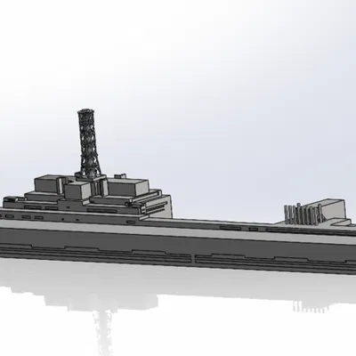 Mô hình Nhà máy điện hạt nhân Chernobyl (Chernobyl NPP) tỷ lệ 1:1000