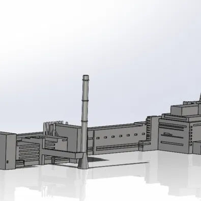 Mô hình Nhà máy điện hạt nhân Chernobyl (Chernobyl NPP) tỷ lệ 1:1000