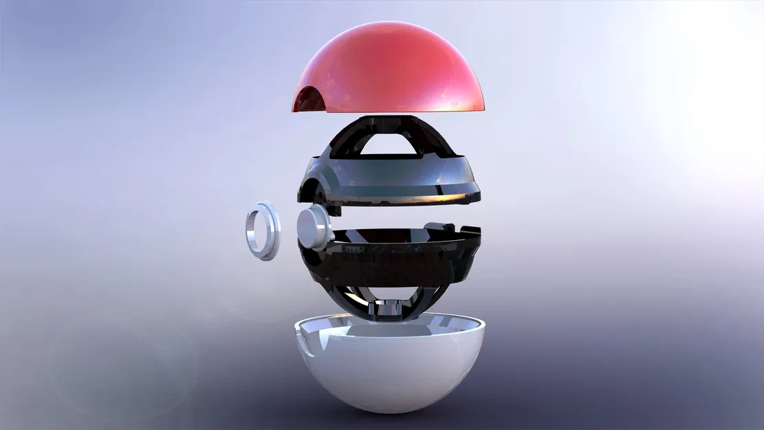 Mô hình Pokeball đóng mở 3D chất lượng cao - Image 13