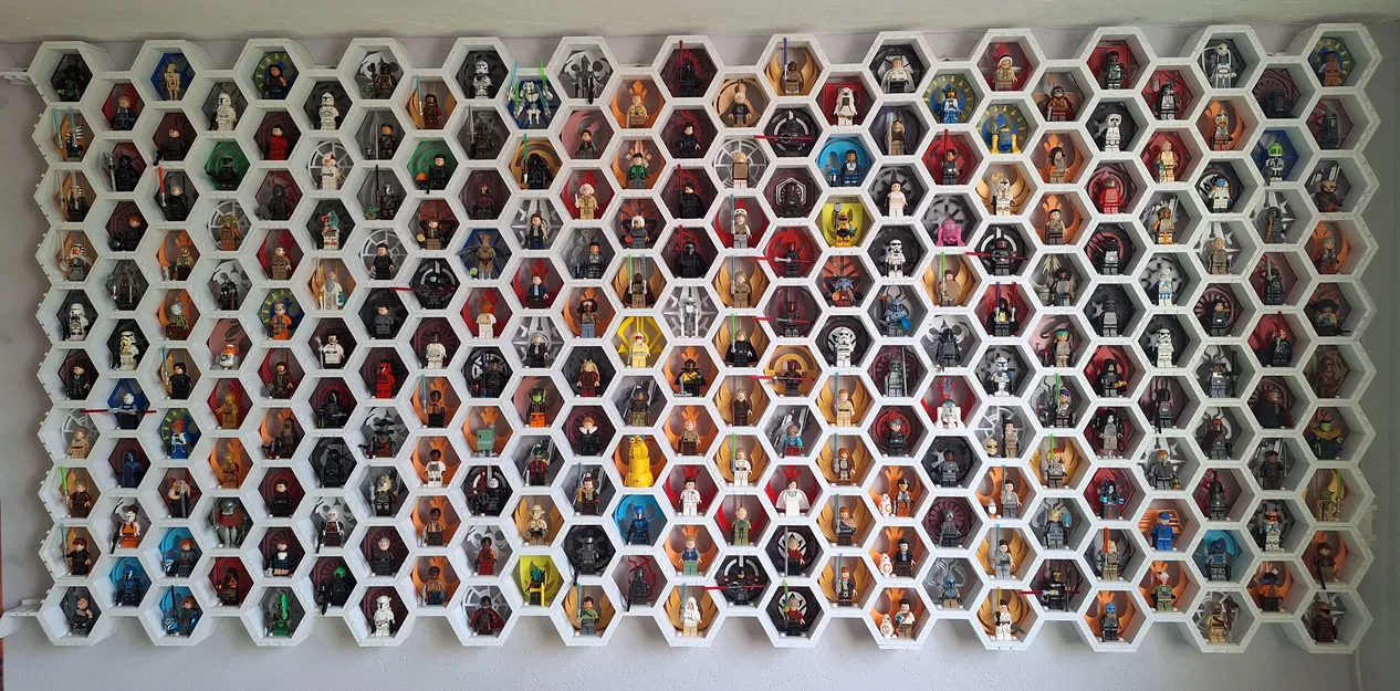 Khay lục giác trưng bày Minifigure Lego Star Wars - 55 phe phái cực chuẩn - Image 1