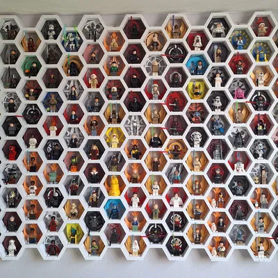 Khay lục giác trưng bày Minifigure Lego Star Wars - 55 phe phái cực chuẩn