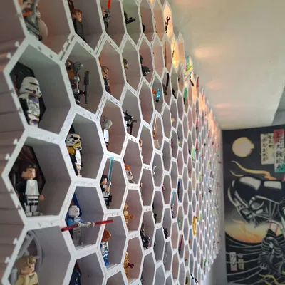 Khay lục giác trưng bày Minifigure Lego Star Wars - 55 phe phái cực chuẩn