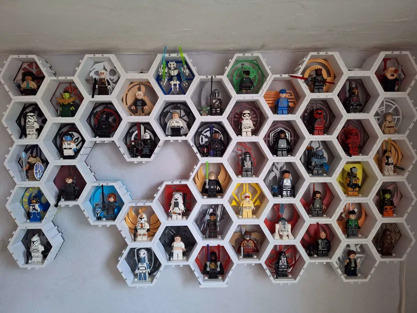 Khay lục giác trưng bày Minifigure Lego Star Wars - 55 phe phái cực chuẩn - Image 5