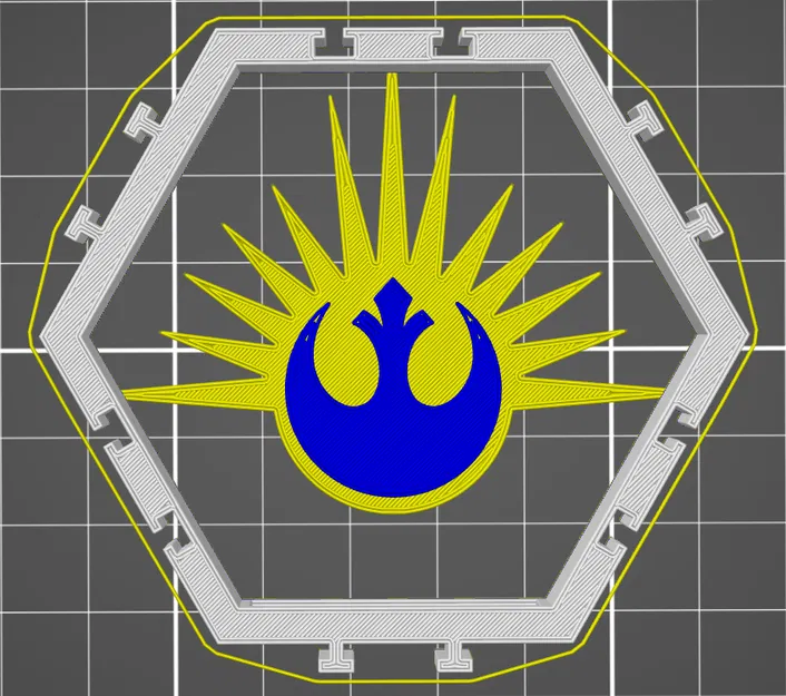 Khay lục giác trưng bày Minifigure Lego Star Wars - 55 phe phái cực chuẩn - Image 41