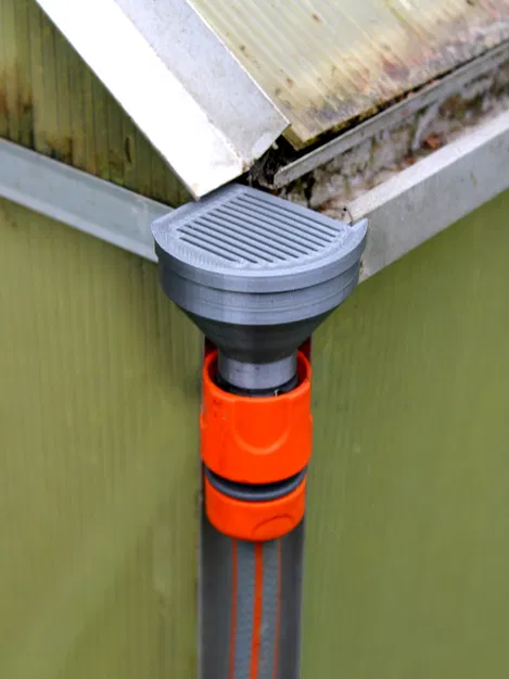 Bộ chuyển đổi Gardena / Bộ thu gom nước cho máng xối nhà kính 38mm - Image 1