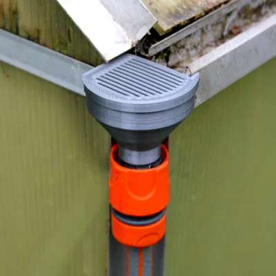 Bộ chuyển đổi Gardena / Bộ thu gom nước cho máng xối nhà kính 38mm