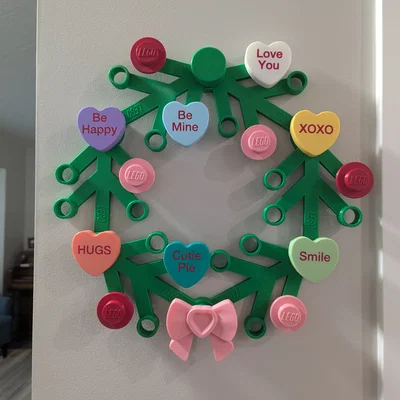 Trái tim Valentine cho vòng hoa Giant Lego Wreath, bắt buộc dùng AMS