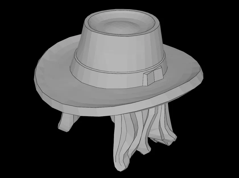 Mũ cao bồi phối tóc dài cho Minifig tương thích LEGO - Image 1