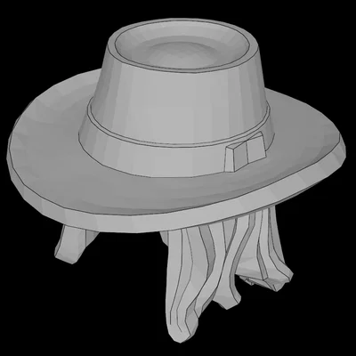 Mũ cao bồi phối tóc dài cho Minifig tương thích LEGO