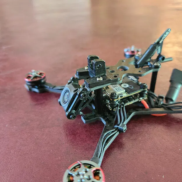 Ngàm gắn DJI O4 Air Unit cho FPV Drone Crux35 (Tùy chỉnh góc) - Image 1