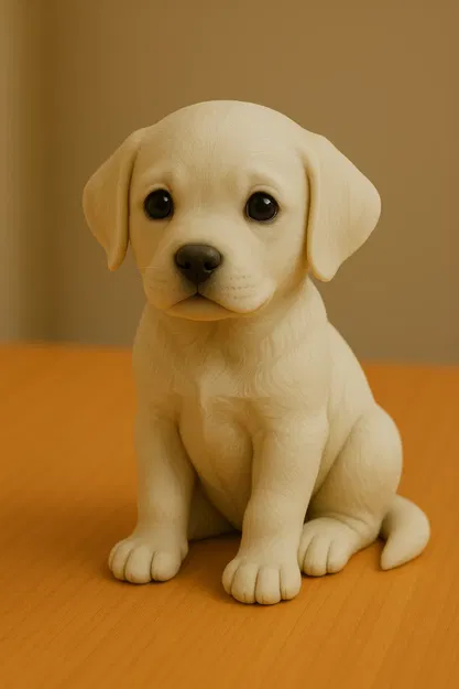 Mô hình chú cún nhỏ đáng yêu - File in 3D trang trí bàn làm việc - Image 1