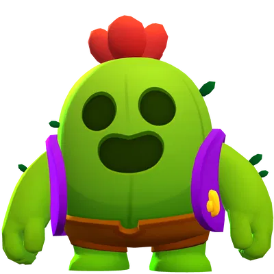Mô hình Spike in 3D từ Brawl Stars