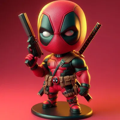 Mô hình 3D Mini Deadpool