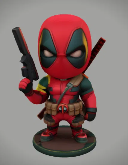 Mô hình 3D Mini Deadpool - Image 2