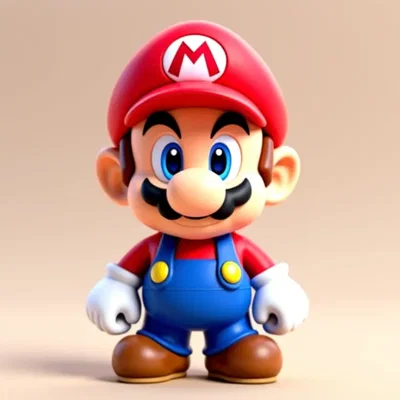 Mô hình Super Mario in 3D đáng yêu cực chất