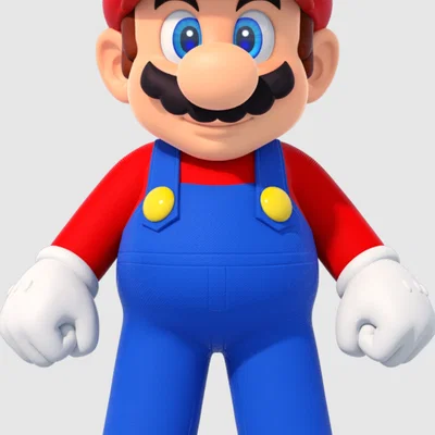 Mô hình Super Mario in 3D chất lượng cao