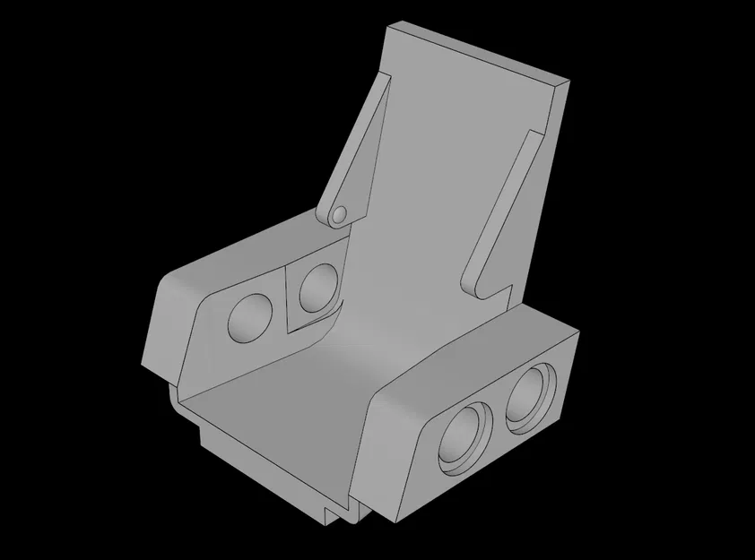 Mô hình ghế ngồi Technic 3x2 tương thích Lego cực chất - Image 1