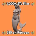 Mô hình in 3D nàng tiên cá thần thoại (Mythical Mermaid) tinh xảo - Thumbnail 1
