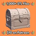 Mô hình rương kho báu 28mm cho game Dungeons & Dragons (D&D) - Thumbnail 1
