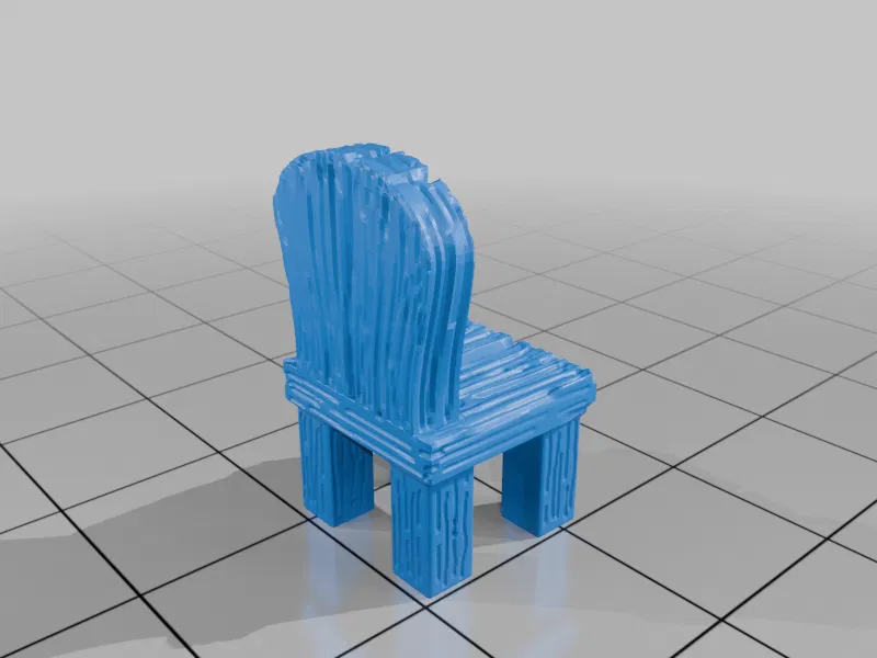 Mô hình ghế gỗ 28mm cho game D&D Fantasy Terrain (File STL) - Image 2