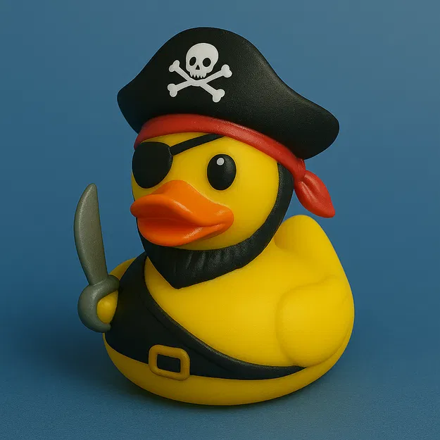 Mô hình 3D Pirate Duck: Chú vịt cướp biển Captain Jack Quack độc đáo - Image 1