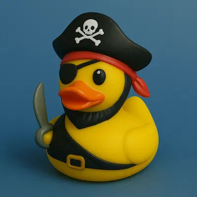Mô hình 3D Pirate Duck: Chú vịt cướp biển Captain Jack Quack độc đáo