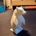 Mô hình chú gấu Low-Poly in 3D - Thiết kế hình học độc đáo - Thumbnail 2
