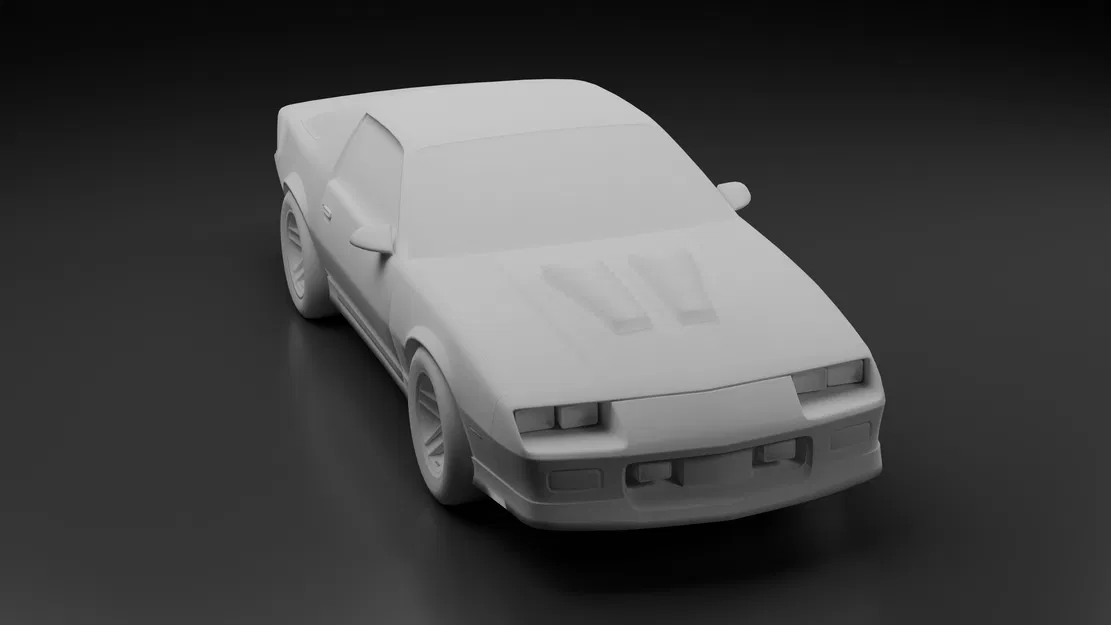 Chevrolet Camaro 1990 – Tệp STL Xe Cơ Bắp Cổ Điển Mỹ Cho In 3D - Image 1