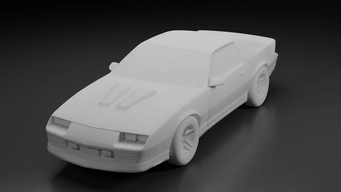 Chevrolet Camaro 1990 – Tệp STL Xe Cơ Bắp Cổ Điển Mỹ Cho In 3D - Image 4