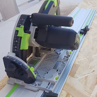 Chốt chặn dẫn hướng cho thanh ray Festool FS/2 kèm núm vặn