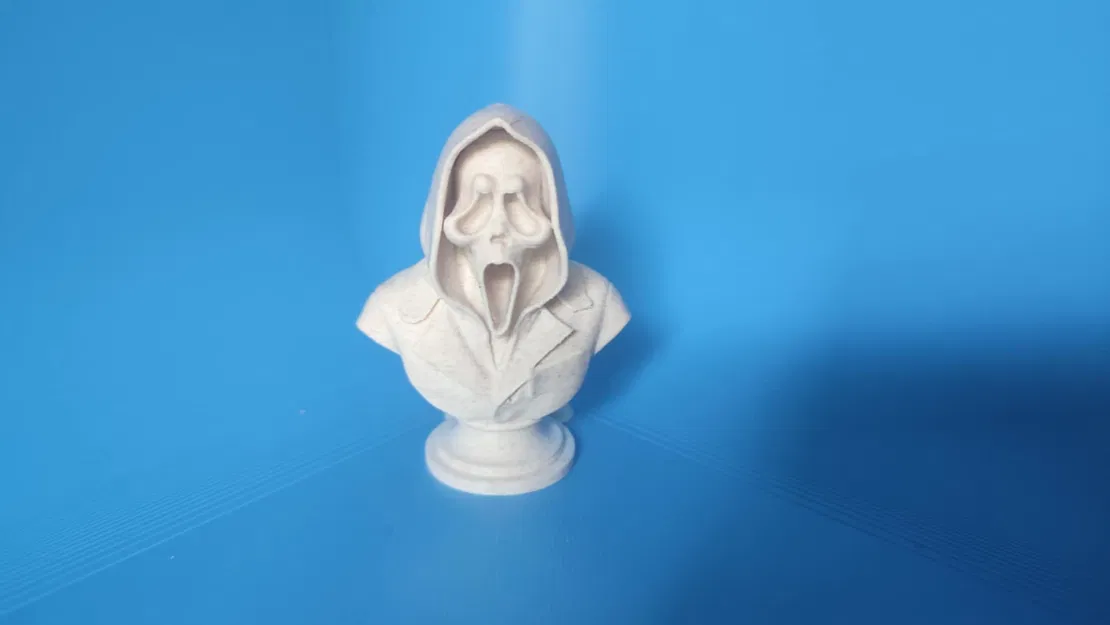 Tượng bán thân Ghostface (Scream) trang trí cho dân mê phim kinh dị - Image 2