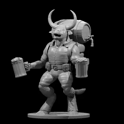 Minotaur Brewmaster - Mô hình Minotaur ủ bia