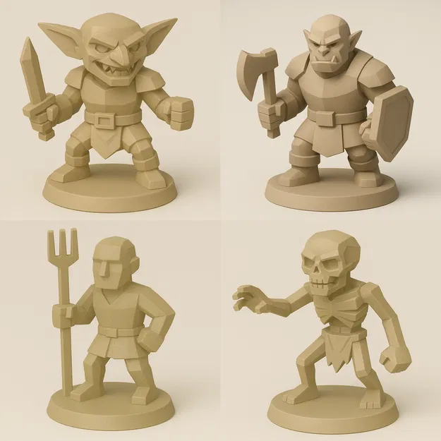 Bộ mô hình DnD đơn giản cho máy in 3D - Image 1