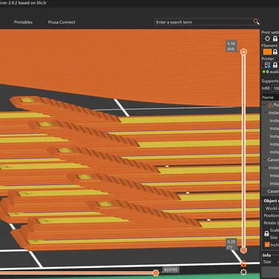 Lẫy kéo hỗ trợ nạp sợi nhựa cho hộp MMU Buffer, có thêm gờ dẫn hướng