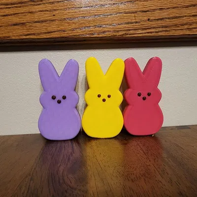 Mô hình chú thỏ Peeps Bunny in 3D dễ thương để trang trí
