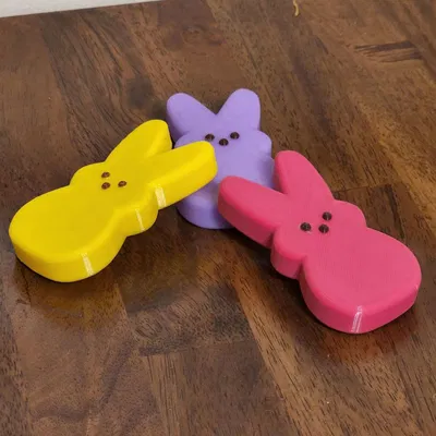 Mô hình chú thỏ Peeps Bunny in 3D dễ thương để trang trí