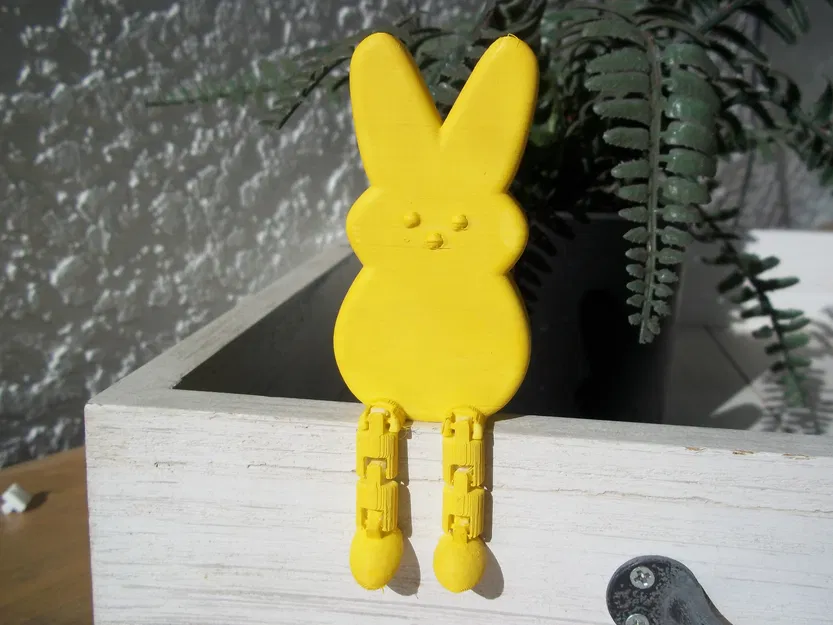 Mô hình thỏ Peep Buddy ngồi mép bàn trang trí Lễ Phục sinh 3D - Image 3
