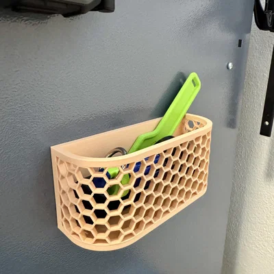 Khay đựng đồ nam châm họa tiết tổ ong cho tủ lạnh