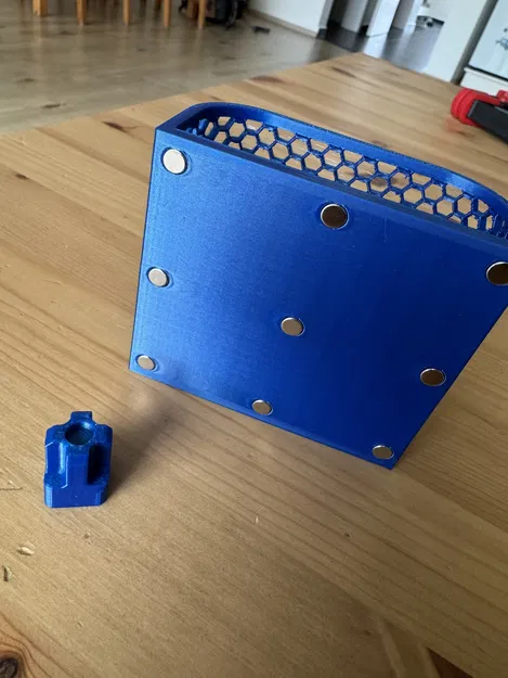 Khay đựng đồ nam châm họa tiết tổ ong cho tủ lạnh - Image 4