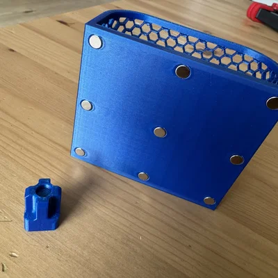 Khay đựng đồ nam châm họa tiết tổ ong cho tủ lạnh