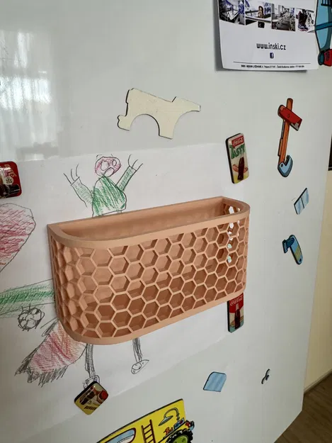 Khay đựng đồ nam châm họa tiết tổ ong cho tủ lạnh - Image 6