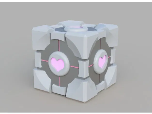 Mô hình Companion Cube từ game Portal - Trang trí bàn làm việc cực chất - Image 1