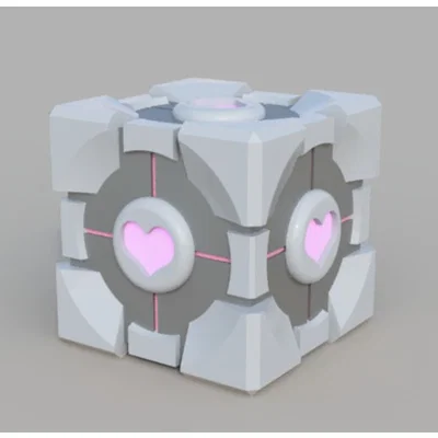 Mô hình Companion Cube từ game Portal - Trang trí bàn làm việc cực chất