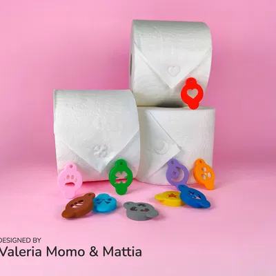 Bộ Dấu In Giấy Vệ Sinh 3D Độc Đáo Cho Không Gian Nhà Tắm