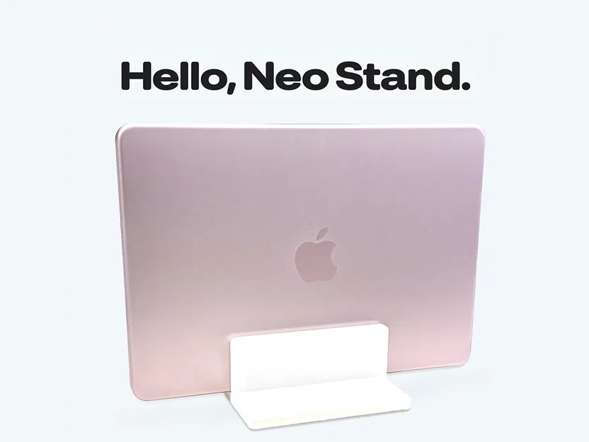 Chân đế 3D cho Macbook Neo: Giải pháp lưu trữ gọn gàng tại bàn làm việc - Image 1