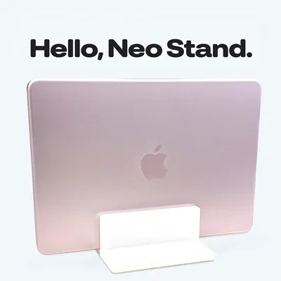 Chân đế 3D cho Macbook Neo: Giải pháp lưu trữ gọn gàng tại bàn làm việc